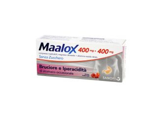 Maalox 400 mg + 400 mg compresse masticabili senza zucchero