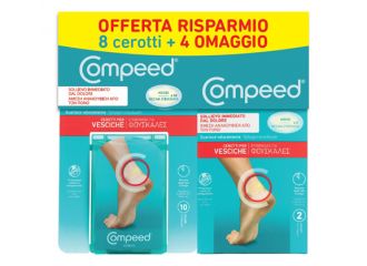 Compeed cerotto vesciche medio 10 pezzi + 2 pezzi formato convenienza