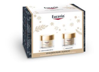 Eucerin hyaluron filler elasticity xmas pack 2022 crema giorno spf 15 50 ml + crema notte 50 ml