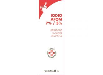 Iodio afom 7% / 5% soluzione cutanea alcoolica