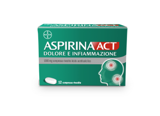 Aspirinaact dolore e infiammazione 1000 mg compresse rivestite