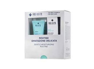 Rilastil cofanetto natale idratazione delicata 1 rilastil aqua detergente 50 ml + 1 rilastil aqua sensitive crema leggera 40 ml