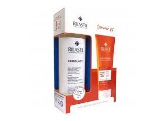 Rilastil sun system latte vellutato 250 ml + xerolact olio 250 ml