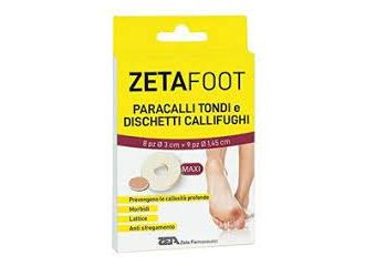 Zetafoot paracallo tondo 8 pezzi + dischetto callifugo 9 pezzi